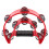 2Pièces Tambourine Rouge Double Rangée, Son Clair, Manche Confortable 9