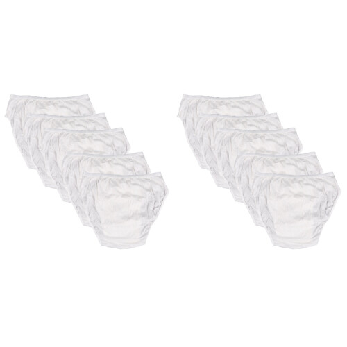 10Pièces Caleçons Jetables Blancs Coton En Déplacement 1