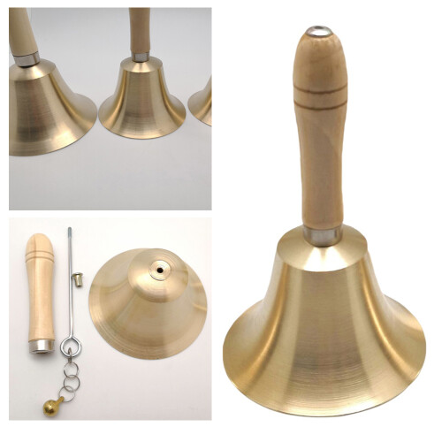 2Pièces Main Bois Dorées Ergonomique Noël