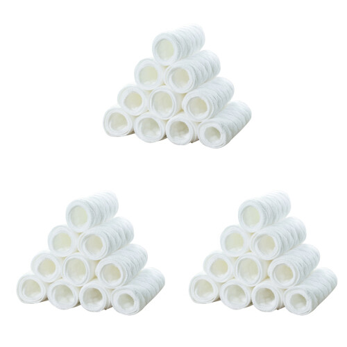 30Pièces Couches Blanches Réutilisables 1