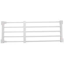 3Pcs Versatile Closet Storage Rack White Retractable Wardrobe Stand