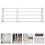 3Pcs Versatile Closet Storage Rack White Retractable Wardrobe Stand 9