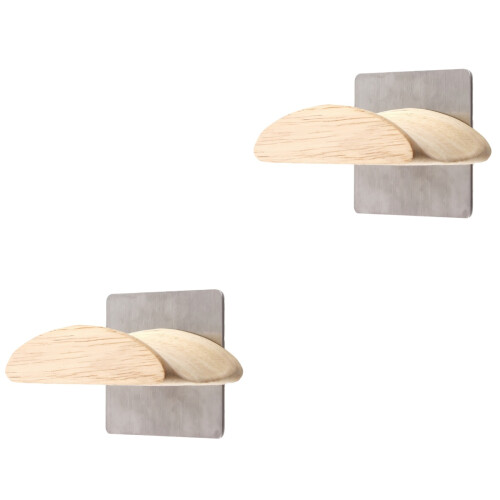 2Pièces Support Casque Bois Coloré Pour Bureau Et Présentation 2