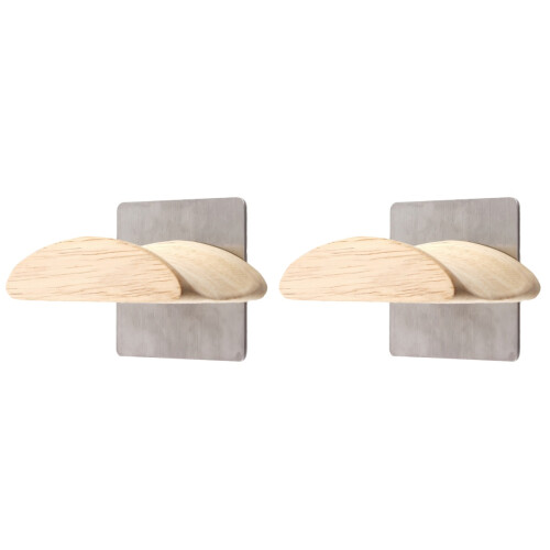 2Pièces Support Casque Bois Coloré Pour Bureau Et Présentation 1