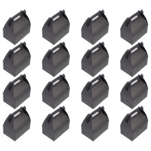 40Pièces Boîtes En Papier Kraft Noires Boîtes Cadeaux Snacks Pratiques