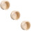 3Pièces En Bois Khaki Pour Exercices Hamsters Petits Animaux 9