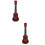 2Pièces Ukulélé Mini Enfant Marron Durable Cordes Souples 7