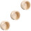 3Pièces En Bois Khaki Pour Exercices Hamsters Petits Animaux 5