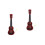 2Pièces Ukulélé Mini Enfant Marron Durable Cordes Souples 4