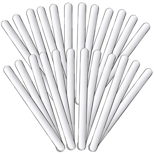 320Pièces Bâtons Acryliques Transparents Réutilisables Pour DIY Glace 1