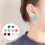 30Pièces Boucles D'oreilles Succulentes Colorées Pour Décor Et Cadeau 11