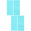 12Pièces Matrices Texture Argile Plastique Bleu Outils Modelage DIY 9