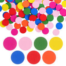 300Pièces Décor Bois Rond Coloré Écologique Bricolage Facile