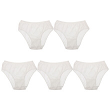 25Pièces Culottes Jetables Blanches Coton Usage Portable