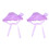 2Pièces Accessoire Bébé Violet Chapeau Décoratif Confortable 2