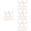 48 Pcs Artificial Antler Shaped Tree Branches Decorative Twigs 8