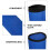 2Pièces Sac Protection Percussion Bleu Oxford Épais 6