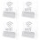 4Pièces Support Transparent Pour WiFi 7