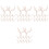 48 Pcs Artificial Antler Shaped Tree Branches Decorative Twigs 5