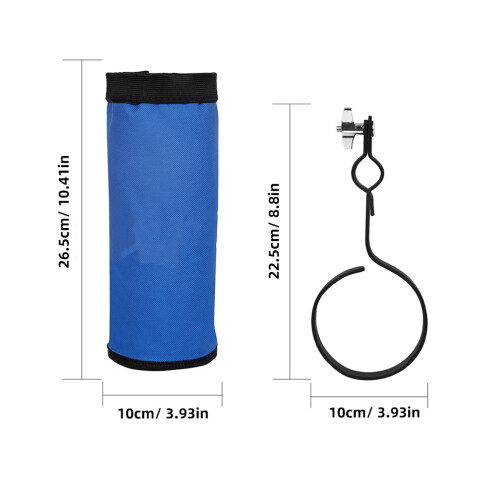 2Pièces Sac Protection Percussion Bleu Oxford Épais 1