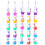 20 Pcs Plastic Stacking Pencils Cartoon Writing Stationery Snowman 1
