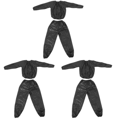 3Ensembles Sweat Sauna Combinaison Confort Noir 2