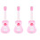 3 Pcs Plastic Cartoon Rabbit 4 String Guitar Toy For Kids 5