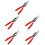 5Pcs Red Hose Clamp Pliers Engine Fuel Line Vacuum Separator Tools 8
