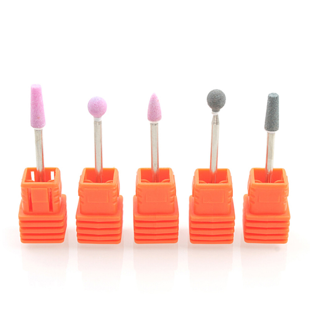Artibetter 10Pcs Nail Drill Bits Set Assorted Color Grinding Heads Manicure Tool