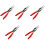 5Pcs Red Hose Clamp Pliers Engine Fuel Line Vacuum Separator Tools 5