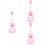 3 Pcs Plastic Cartoon Rabbit 4 String Guitar Toy For Kids 7
