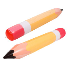 4Pcs Large PVC Inflatable Pencil Props Orange School Party Supplies