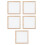 5Pcs Natural Wood Paper Making Screens DIY Frames for Educational Use 7