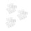 30Sets Transparent Acrylic Security Hasp Easy Install Clear Lock 8