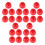 50Pcs Red Plastic Screw Bolt Covers Caps for Playground Use 1
