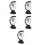 5pcs Structure Model Visible Model Female Reproductive Organ Model 8