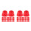 50Pcs Red Plastic Screw Bolt Covers Caps for Playground Use 4