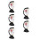 5pcs Structure Model Visible Model Female Reproductive Organ Model 6