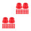 50Pcs Red Plastic Screw Bolt Covers Caps for Playground Use 9