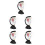 5pcs Structure Model Visible Model Female Reproductive Organ Model 9
