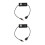 2Pcs Aquarium Lighting Extension Cord USB Timer Switch Black for Home 10