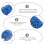 2Pcs Blue Embossing Texture Paint Rollers for Drywall and Plaster 9