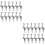 24Pcs Sturdy Silver Cable Hooks for Picture Hanging Wire Rope Display 9