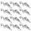 24Pcs Sturdy Silver Cable Hooks for Picture Hanging Wire Rope Display 6