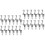 24Pcs Sturdy Silver Cable Hooks for Picture Hanging Wire Rope Display 11