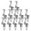 24Pcs Sturdy Silver Cable Hooks for Picture Hanging Wire Rope Display 5