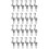 24Pcs Sturdy Silver Cable Hooks for Picture Hanging Wire Rope Display 10
