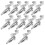 24Pcs Sturdy Silver Cable Hooks for Picture Hanging Wire Rope Display 4