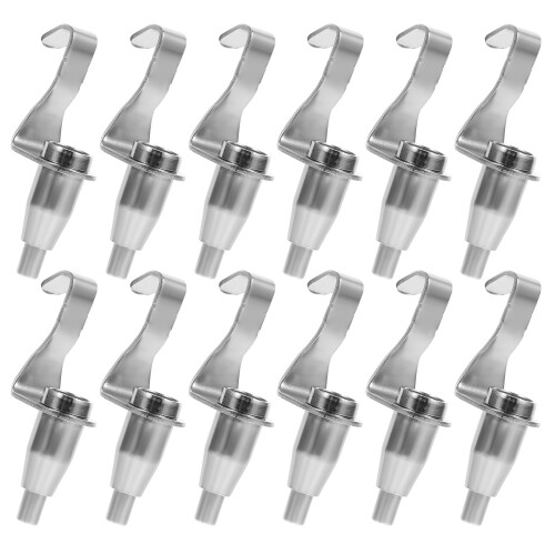 24Pcs Sturdy Silver Cable Hooks for Picture Hanging Wire Rope Display 1