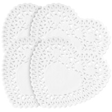 Set Of Cake Baking Paper Mats Floral Doilies